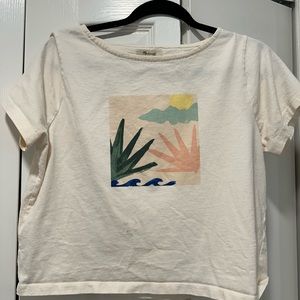 Madewell graphic tee! Slightly cropped